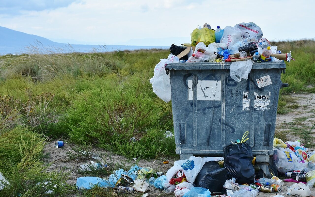 garbage, waste container, waste